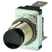 Bep Marine Black SPST Momentary Contact Switch - OFF/(ON) 1001402